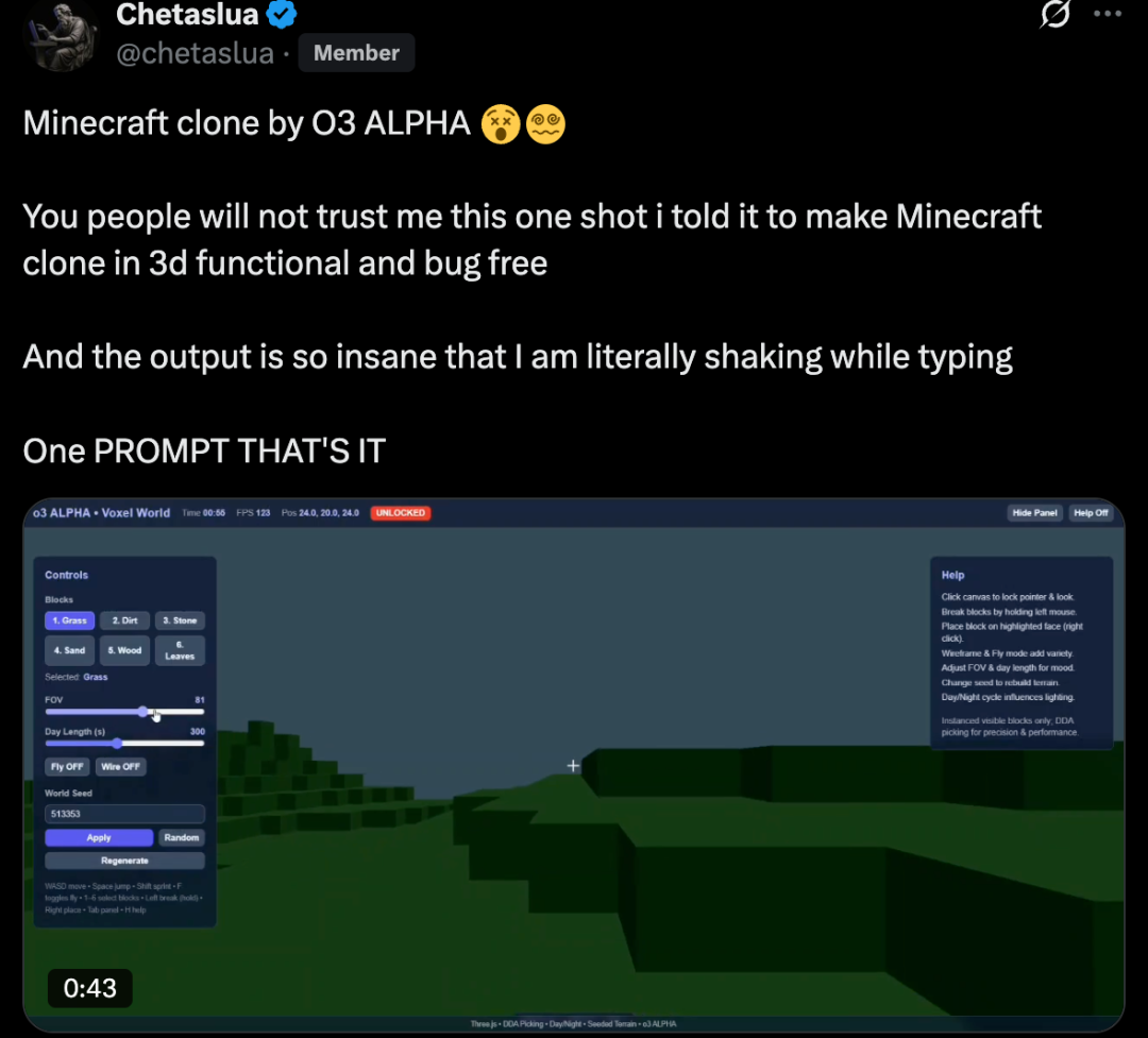 一夜之间OpenAI神秘模型“o3-alpha”刷爆时间线:远胜 Claude Sonnet